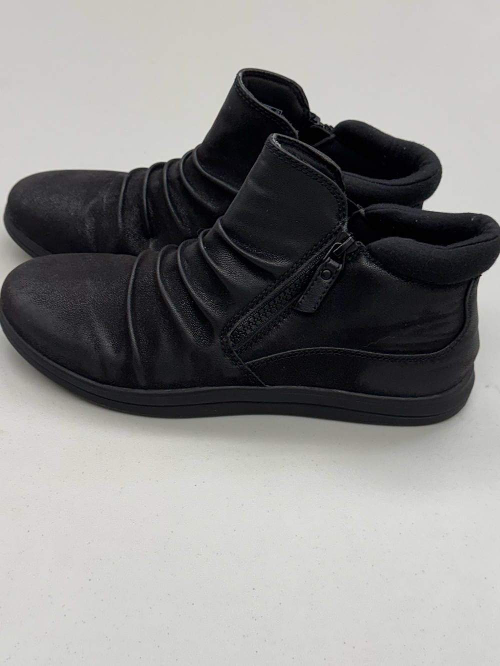 Clarks Cloud Steppers Black Side-Zip Ankle Boots Cushion Soft